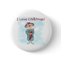 Raggedy Ann Christmas buttons by christmasshop Raggedy Ann Christmas buttons