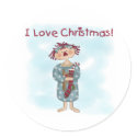 Raggedy Ann Christmas stickers