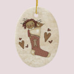 Raggedy Ann Country Primitive Stocking ornaments