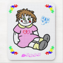 Raggedy Ann Name Mousepad by kidsworld Raggedy Ann Name Mousepad