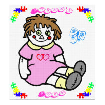 Raggedy Ann Name Poster posters by kidsworld Raggedy Ann Name Poster posters