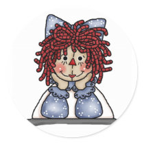 Raggedy Ann stickers