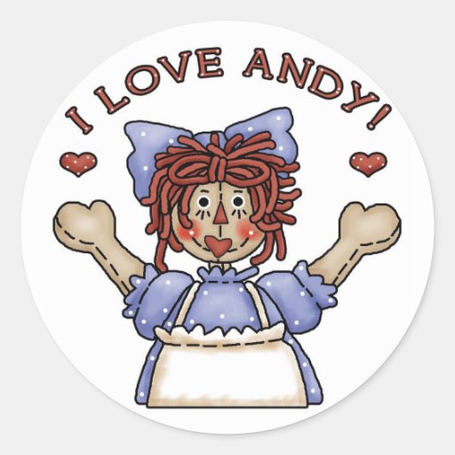 Raggedy Ann Stickers Zazzle 7262