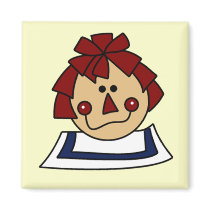 Raggedy Ann Tshirts and Gifts Fridge Magnets