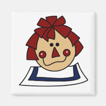 Raggedy Ann Tshirts and Gifts Refrigerator Magnet