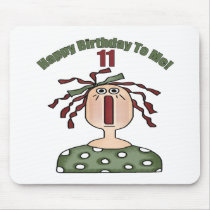 Raggedy Annie 11th Birthday Gifts mousepads