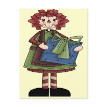 Raggedy December Postcard