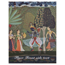 Râginâ Vasanta (Spring) Krishna Dancing To The Mus Personalized Flyer