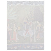 Râginâ Vasanta (Spring) Krishna Dancing To The Mus Customized Letterhead