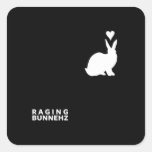 RAGING BUNNEHZ Book Cover Sticker
