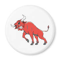 Raging Red Bull magnets