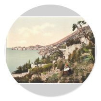 Ragusa, general view, Dalmatia, Austro-Hungary rar Round Stickers