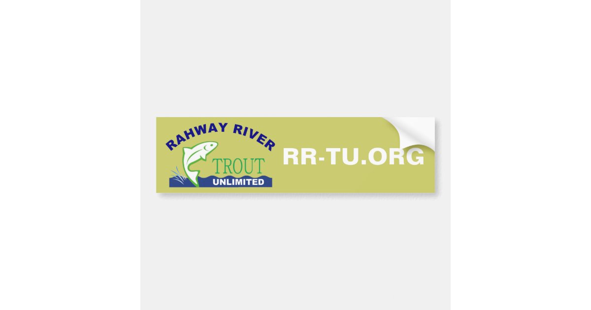 Rahway River Trout Unlimited Bumper Sticker Zazzle