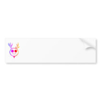 Raibow Horned God Bumper Sticker
