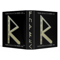 Raidho Rune gold binders