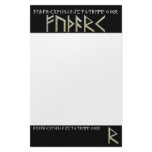 Raidho Rune gold Personalized Stationery