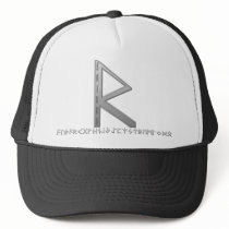 Raidho Rune grey Mesh Hats