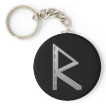 Raidho Rune grey Key Chains