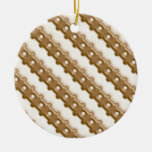 Rail Fence - Milk Chocolate and White Chocolate Christmas Tree Ornaments