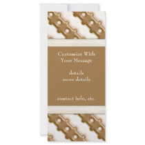Rail Fence - Milk Chocolate and White Chocolate Custom Rack Card