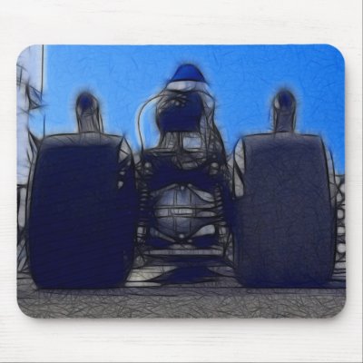 Rail From Rear, Sketch Mouse Mat by opsdog