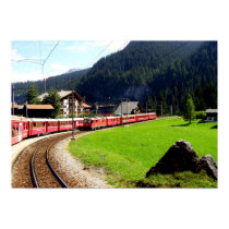 Rail journey to Arosa, Switzerland posters