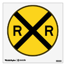 Rail Road Crossing Room Decal