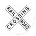 RAIL ROAD CROSSING stickers