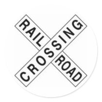 RAIL ROAD CROSSING stickers by baxiemur RAIL ROAD CROSSING stickers