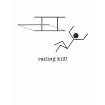 railing kill t-shirts by casterberus railing kill t-shirts