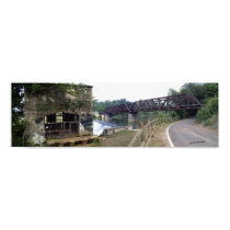 Railroad Bridge across Barren Fork River posters