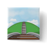 Railroad Pinback Button