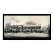 Railroad & Cavalry Photo 1907 posters