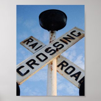 Railroad Crossing canvas print print