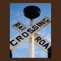Railroad Crossing canvas print posters
