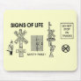 Railroad Crossing Lifesaving Signs Mouse Pads
