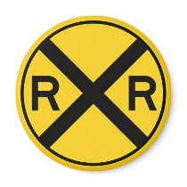 Railroad Crossing Magnet by designs4you Railroad Crossing Magnet