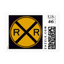 Railroad Crossing Postage Stamp