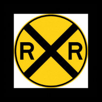 Railroad Crossing Sign posters