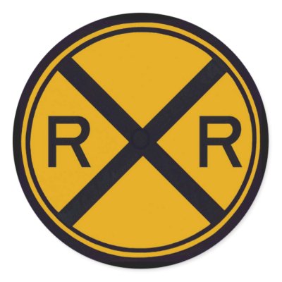 Railroad Crossing Stickers