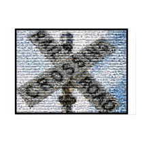 Railroad Crossing Train montage posters