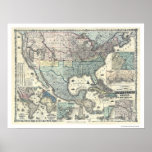Railroad & Military Map USA 1862 Posters