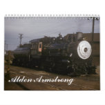 Railroad Photographs by Alden Armstrong Wall Calendar