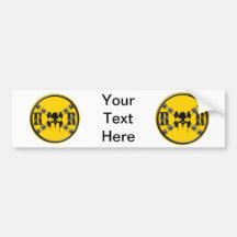 Railroad Sign Crossing Bumper Sticker
