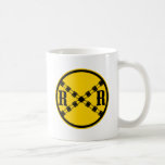 Railroad Sign Crossing Coffee Mug