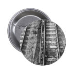 Railroad Tracks, Black and White Picture. buttons