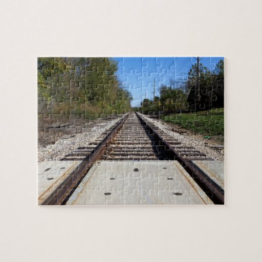 Railroad Tracks Jigsaw Puzzle Zazzle