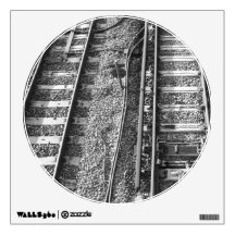 Railroad Tracks Picture. Wall Skin