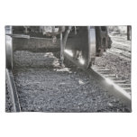 Railroad Train Car Wheels Hitting the Tracks Place Mats