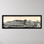 Railroad Train Panama Canal Photo 1913 Print